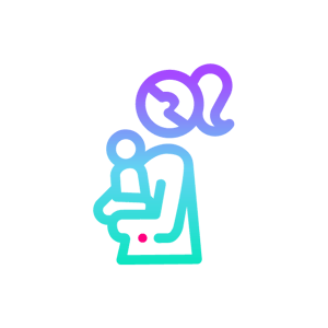 New Mother with baby icon New Mother with baby icon
