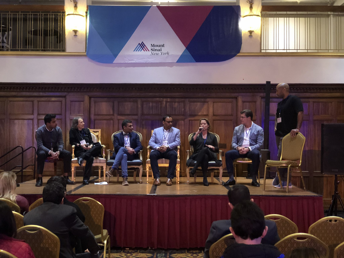 Anish Sebastian (left) shared insights on Consumerization of Healthcare the JP Morgan Open Innovation Popup Link to Panel Overview