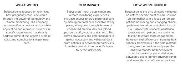 Babyscripts: What we do