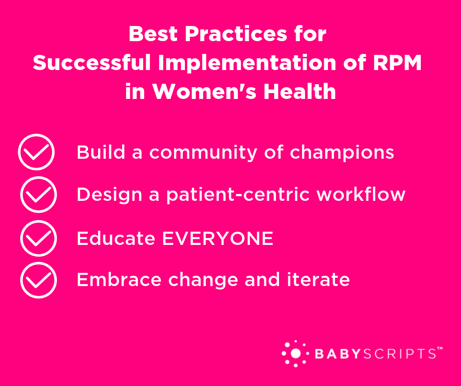 Best practices for successful implementation of RPM
