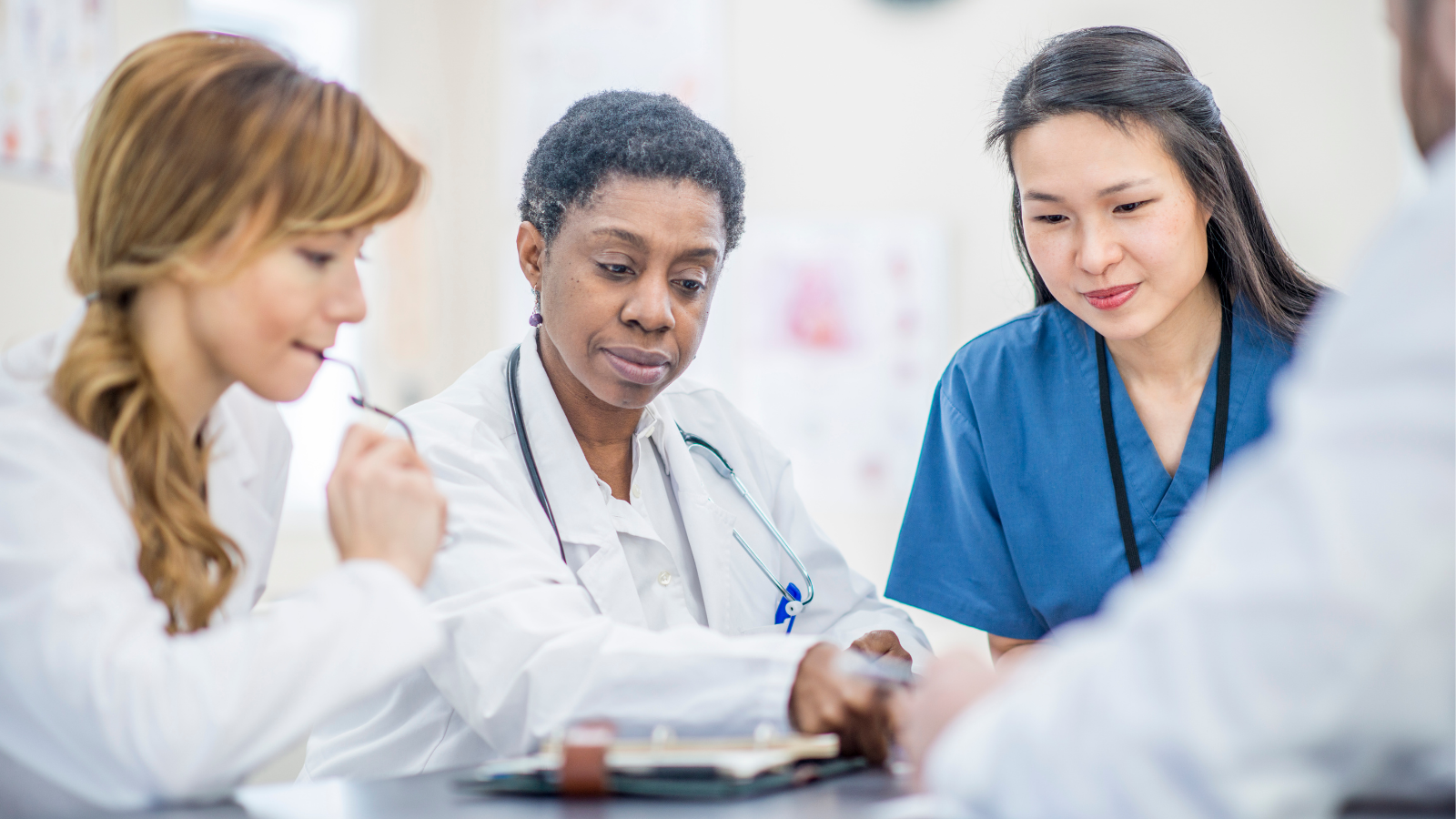 Doctors and nurses meeting