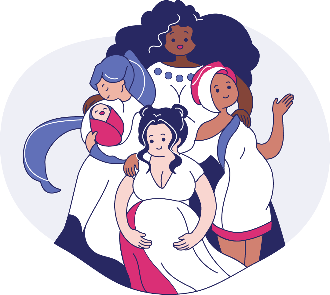 Health Equity - Group of Diverse Women Illustration